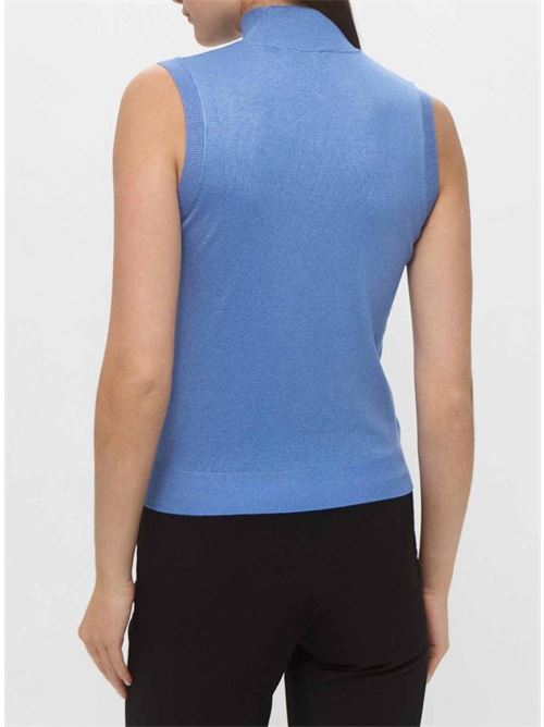 TOP IN MAGLIA CON LOGO E STRASS LIU JO Liu Jo | WA5054MS49I.73936